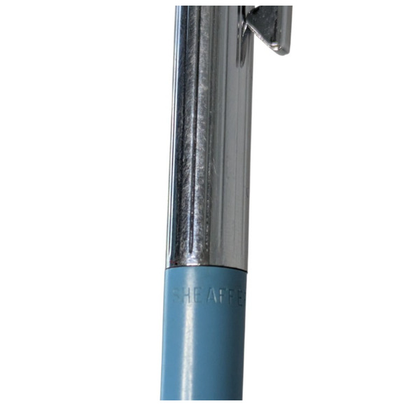 Vintage Sheaffer Snorkel Blue Chrome Mechanical Pencil and Hudson Pen Untested - Picture 5 of 13